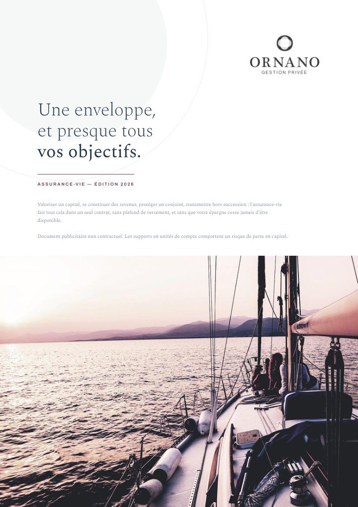 Couverture de la brochure Assurance-vie Ornano 2026
